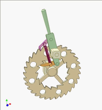 Dual Pawl Rocking Ratchet